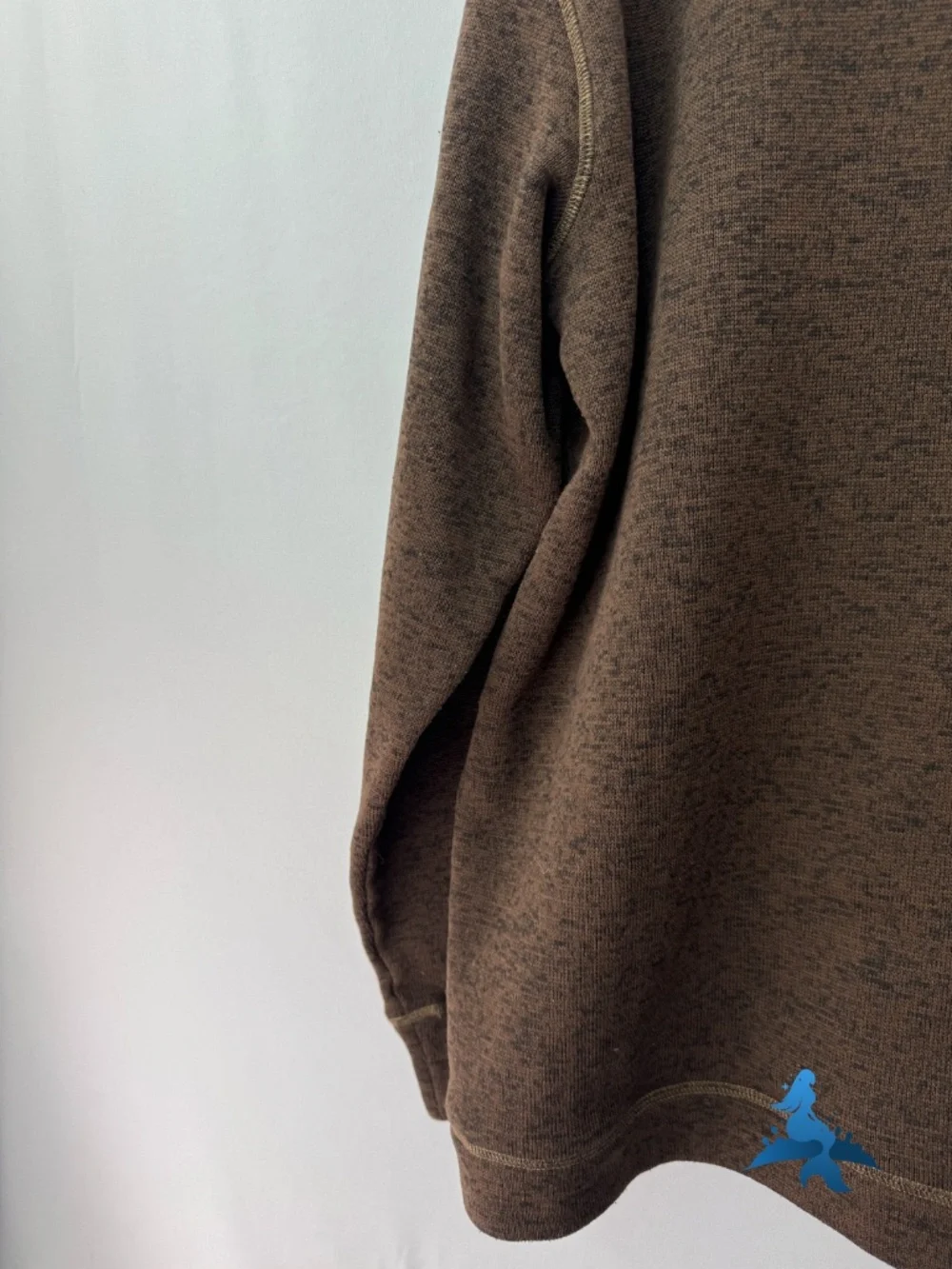 1305 Weatherproof Vintage Mock Neck Henley Sweater Pullover – XL – Brown - Picture 11 of 15